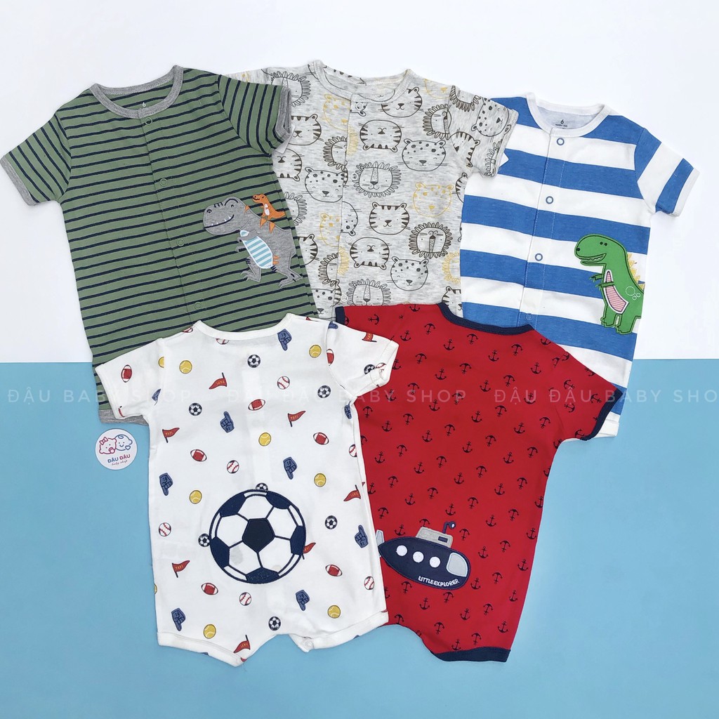 Body đùi Carter bé trai, bộ cộc liền thân chất cotton 6-24m P2