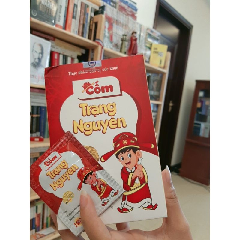 Cốm Trạng Nguyên - Cốm GBAIN GOLD hỗ trợ bổ não gấp 3 lần G-BRAIN , tăng hấp thu vị cam thơm ngon dễ uống