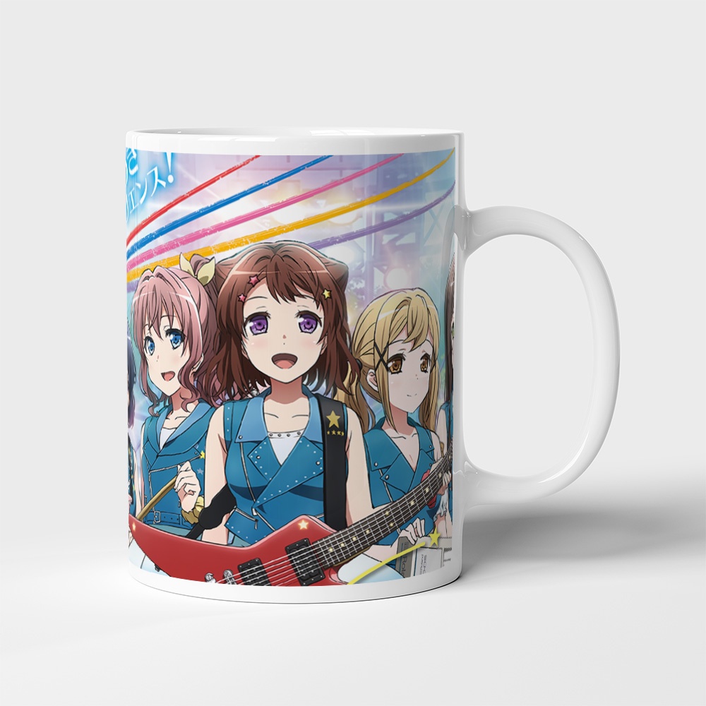 Cốc uống nước Anime, ly in hình BANG DREAM - Mẫu 1. Nhận in theo yêu cầu