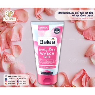 Sữa rửa mặt Balea Lovely Rose Waschgel chiết xuất hoa hồng phù hợp với mọi loại da 150 ml