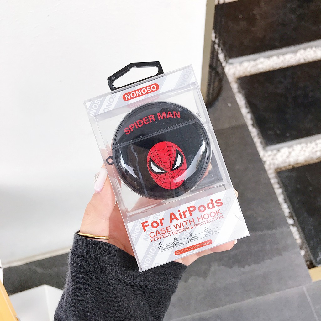 Vỏ Bảo Vệ Hộp Sạc Tai Nghe Airpods Hình Người Nhện Xinh Xắn Huawei Freebuds3