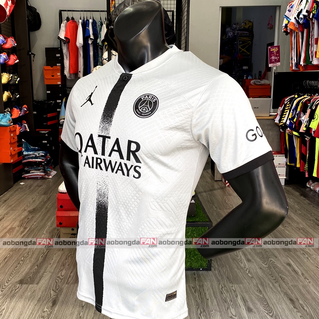 Bộ Quần Áo Đá Banh PSG Xám 2022 - Áo Đá Banh Thái