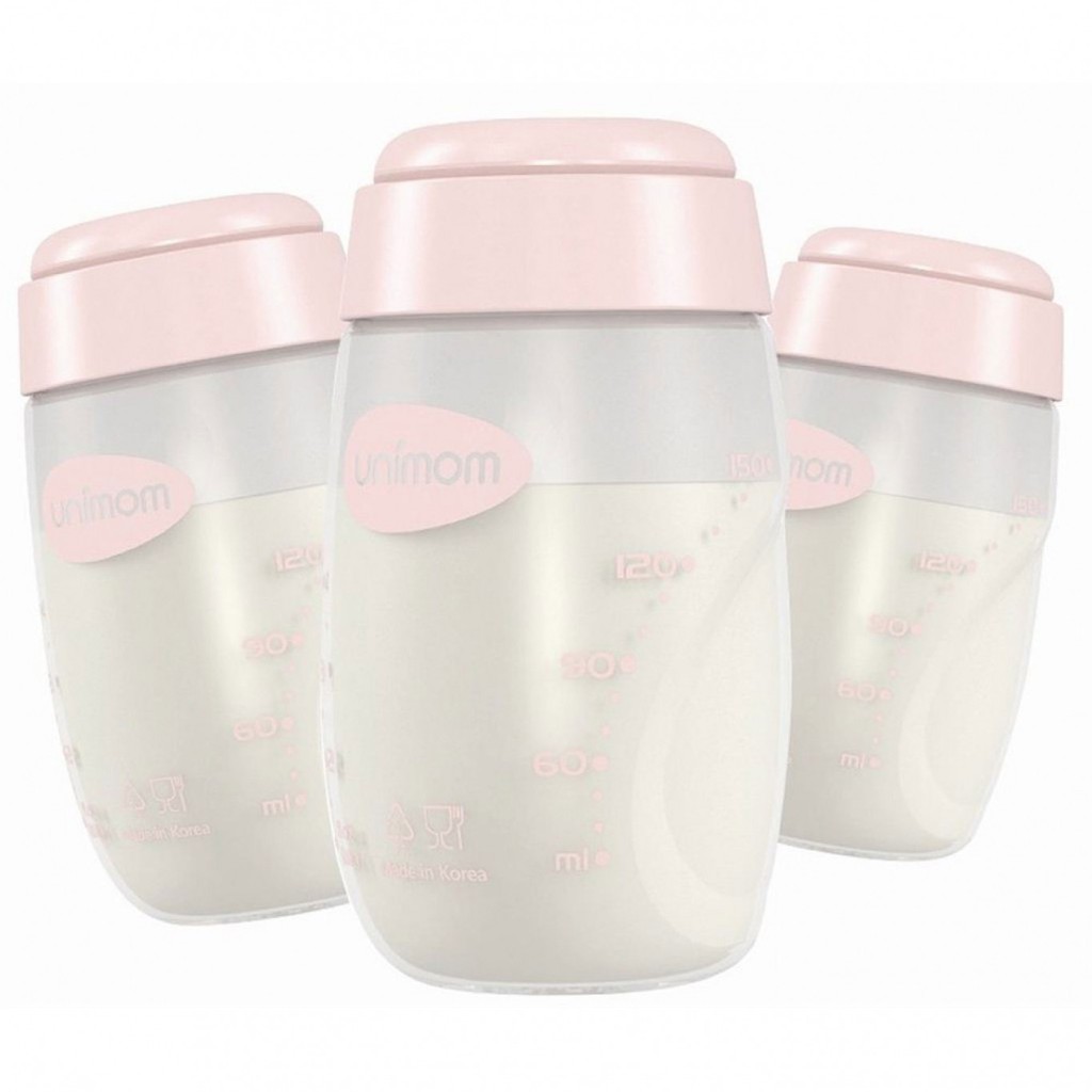 Bộ 3 bình trữ sữa mẹ (đựng sữa mẹ) Unimom - 150ml