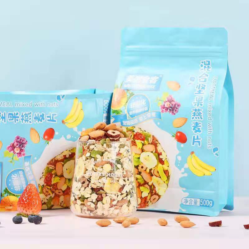 Ngũ cốc sữa chua hoa quả mix hoa quả các loại hạt oat meal ăn kiêng không đường MEIZHOUSHIKE phân phối chính hãng