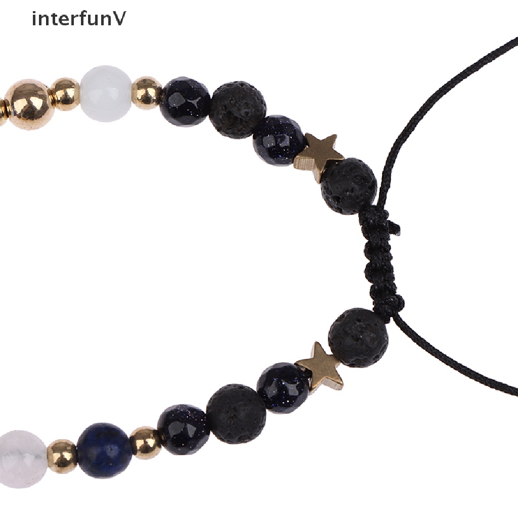 [InterfunV] Vòng Tay Chuỗi Hạt Đá Tám Hành Tinh Hệ Mặt Trời Quà Tặng