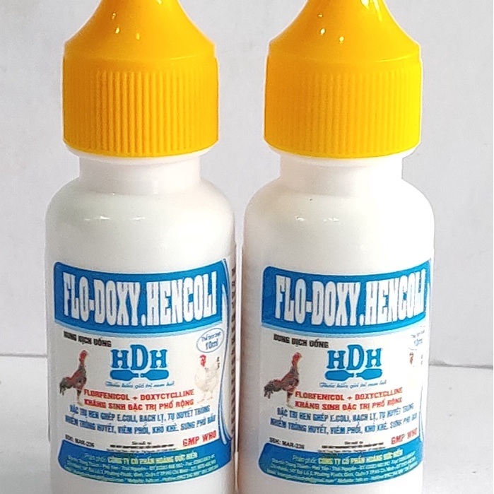 HDH FLO DOXY HENCOLI 10ML dùng cho heo trâu bò gà vịt cút