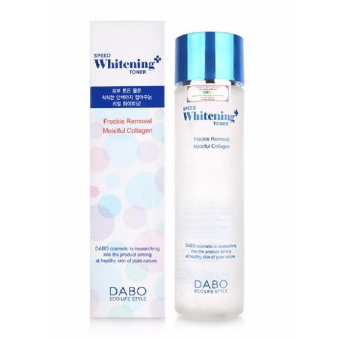 Hàng Chính Hãng - Nước Hoa Hồng Trắng Da Se Khít Lỗ Chân Lông DABO Speed Whitening-Up Toner Hàn Quốc 150ml | BigBuy360 - bigbuy360.vn