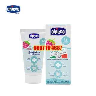Kem đánh răng hương dâu 50ml, hương chuối táo 50ml Chicco