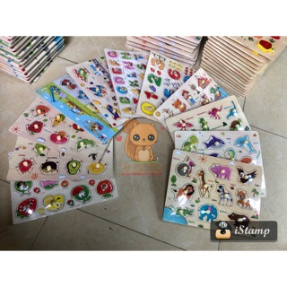 Đồ chơi gỗ - Bảng núm gỗ nhiều chủ đề