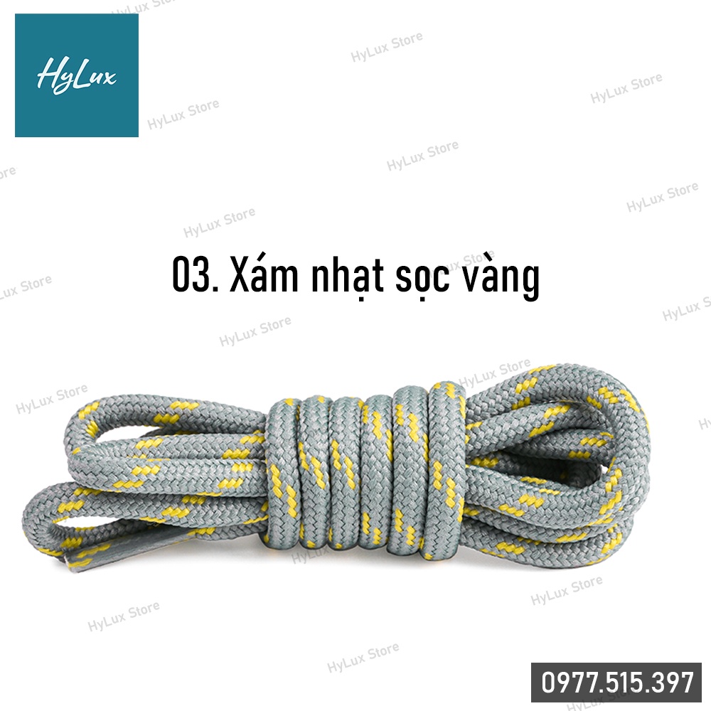 [19 màu] Dây giày tròn kẻ sọc Adidas, Nike - Dây giày thể thao