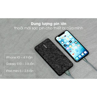 Pin sạc dự phòng polymer 20.000mah type c anker chính hãng powercore metro essential a1268 đen