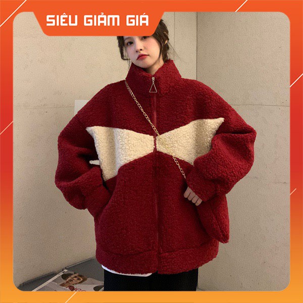 Áo Khoác Lông Cừu Cao Cổ Kèm Túi Hàng Loại 1 M099-Teen 888