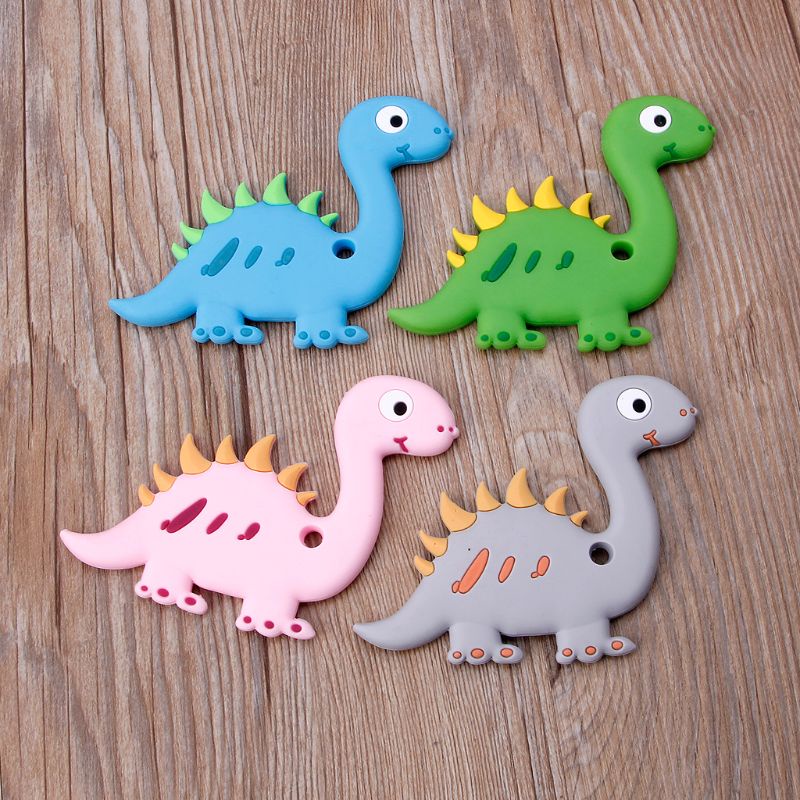 Đồ Chơi Ngậm Nướu Bằng Silicon Không BPA Hình Thú Hoạt Hình Dành Cho Em Bé