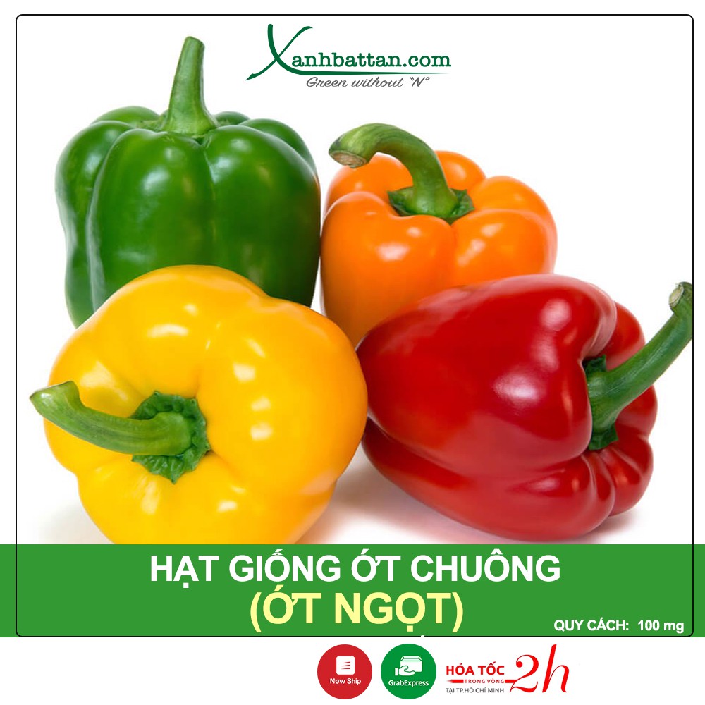 Hạt Giống Ớt Chuông (Ớt Ngọt) Phú Nông Gói 100 mg