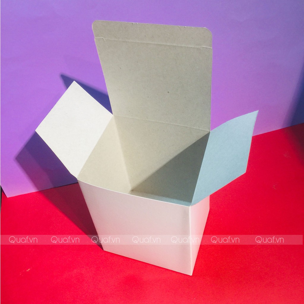 [8.5x10x12.5cm] Combo x50c hộp bìa duplex màu trắng đựng hàng - 250 G/M2