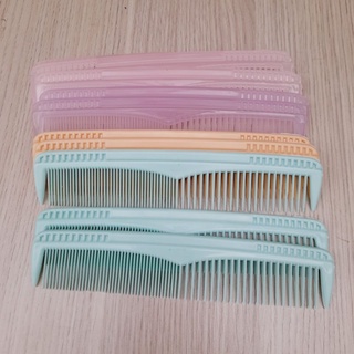 Combo 4 cây lược chải tóc màu nhạt 19cm (màu ngẫu nhiên)