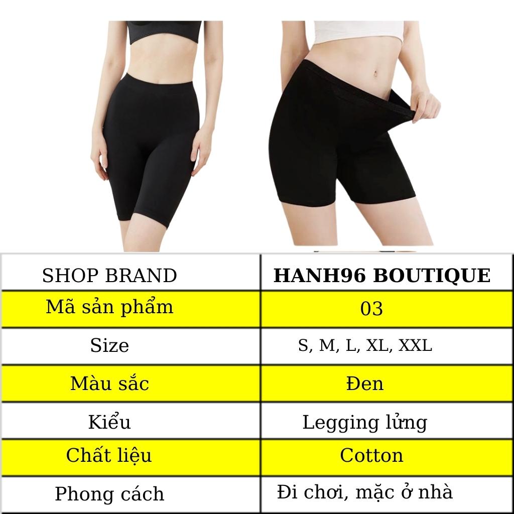 quần legging lửng nữ siêu co giãn tôn mông - quần legging đùi ngố biker HẠNH 96