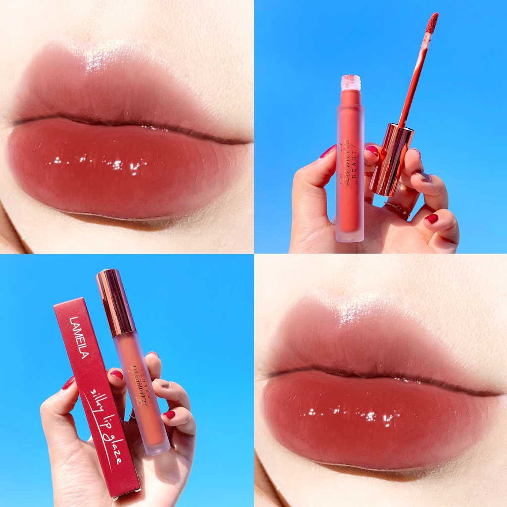 (Hàng Mới Về) Son Kem Lameila Tông Nhung Lì Trang Điểm Môi