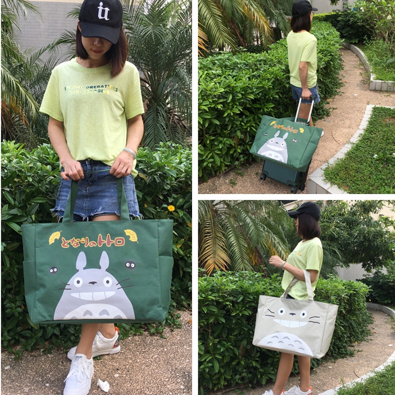 Túi Xách Mua Sắm KN3305 Vải Bố Chống Thấm Nước Thân Thiện Với Môi Trường Kiểu Hoạt Hình Cho Mẹ Và Bé