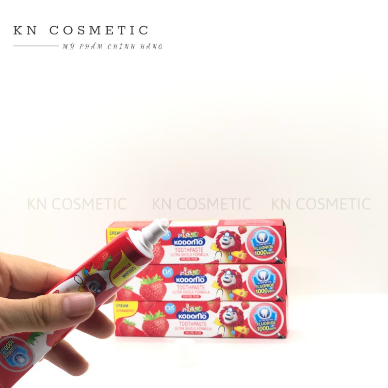 Kem Đánh Răng Trẻ Em Kodomo Toothpaste Ultra Shield Formula Thái Lan Kem Đánh Răng Cho Bé Hương Hoa Quả Tuýp 40gr