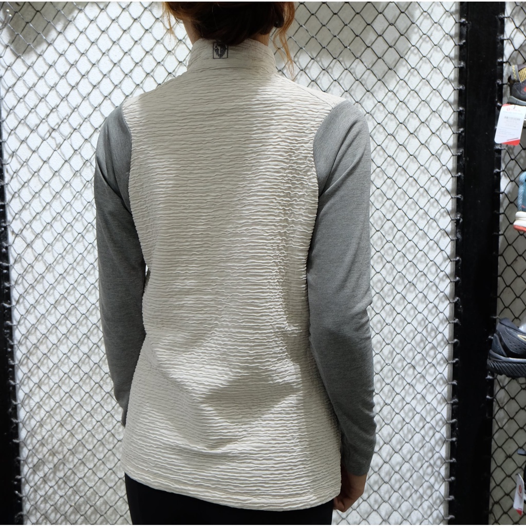 Áo thun dài tay, thể thao nữ Zip 1/4 Black Yak KYLET