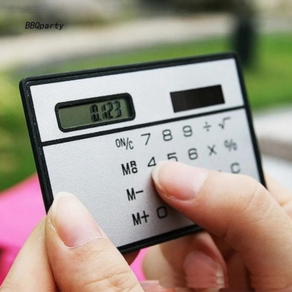 Máy Tính Bỏ Túi Sử Dụng Năng Lượng Mặt Trời Có 8 Chữ Số