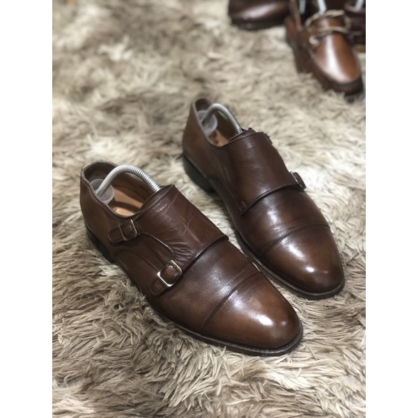 [TonaShoe] [Giày 2hand] [Size 43] Giày Tây Lười Kiểu Dáng Monstrap Màu Nâu Sang Trọng