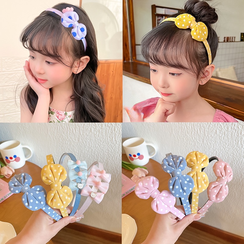 Băng Đô Nơ Cài Tóc Dễ Thương Cho Bé Gái Thời Trang