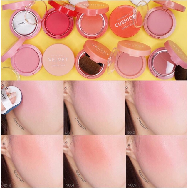 Má hồng Aritaum Sugarball Cushion Cheek Color