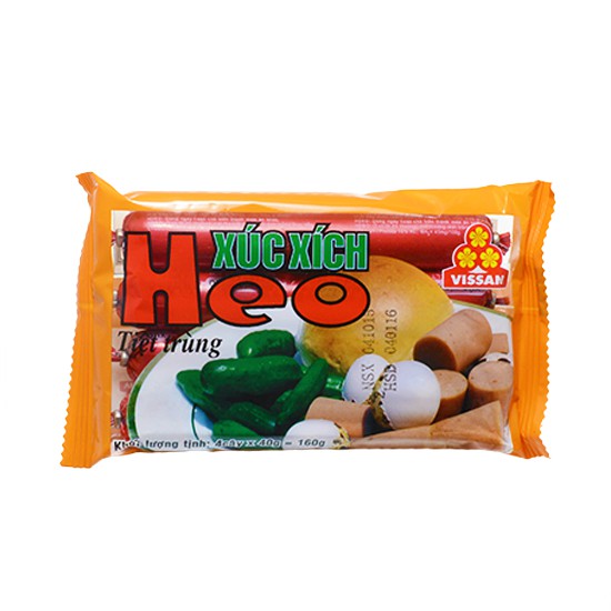 Xúc Xích Tiệt Trùng Bò/heo Vissan Gói 160g