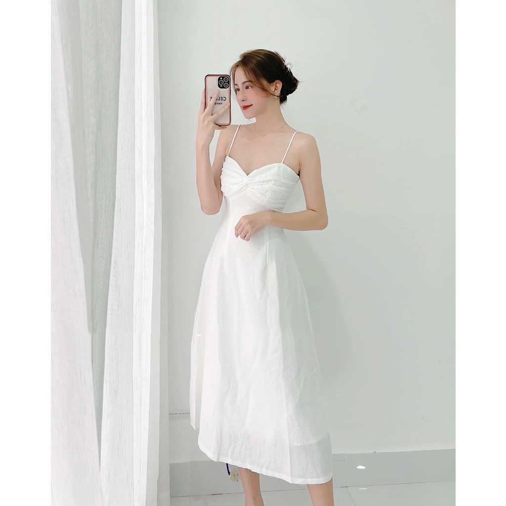 Đầm 2s xoắn ngực 4m