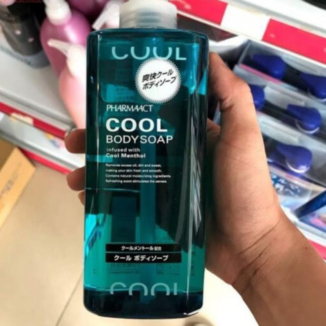 Sữa Tắm Cho Nam Cool Body Soap Pharmaact - Nhật Bản (Hương bạc hà) 600ml