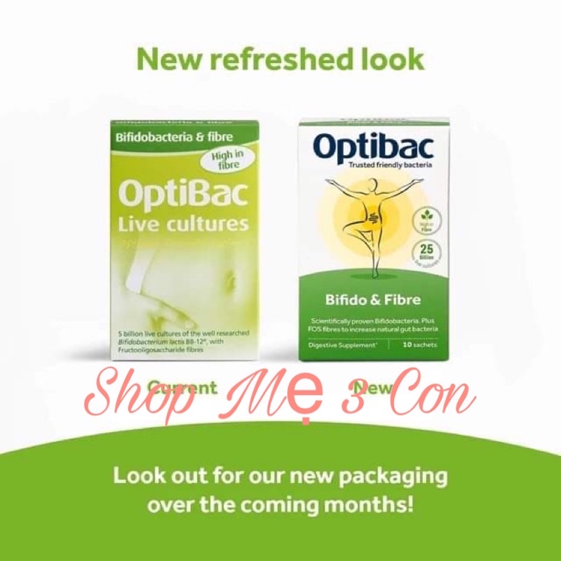 Men Optibac xanh lá nội địa Uk