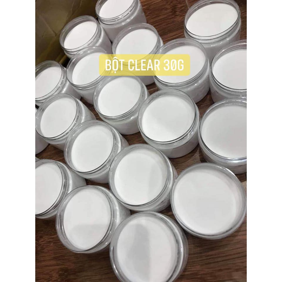 Bột clear , trắng đắp hoa làm móng 30g