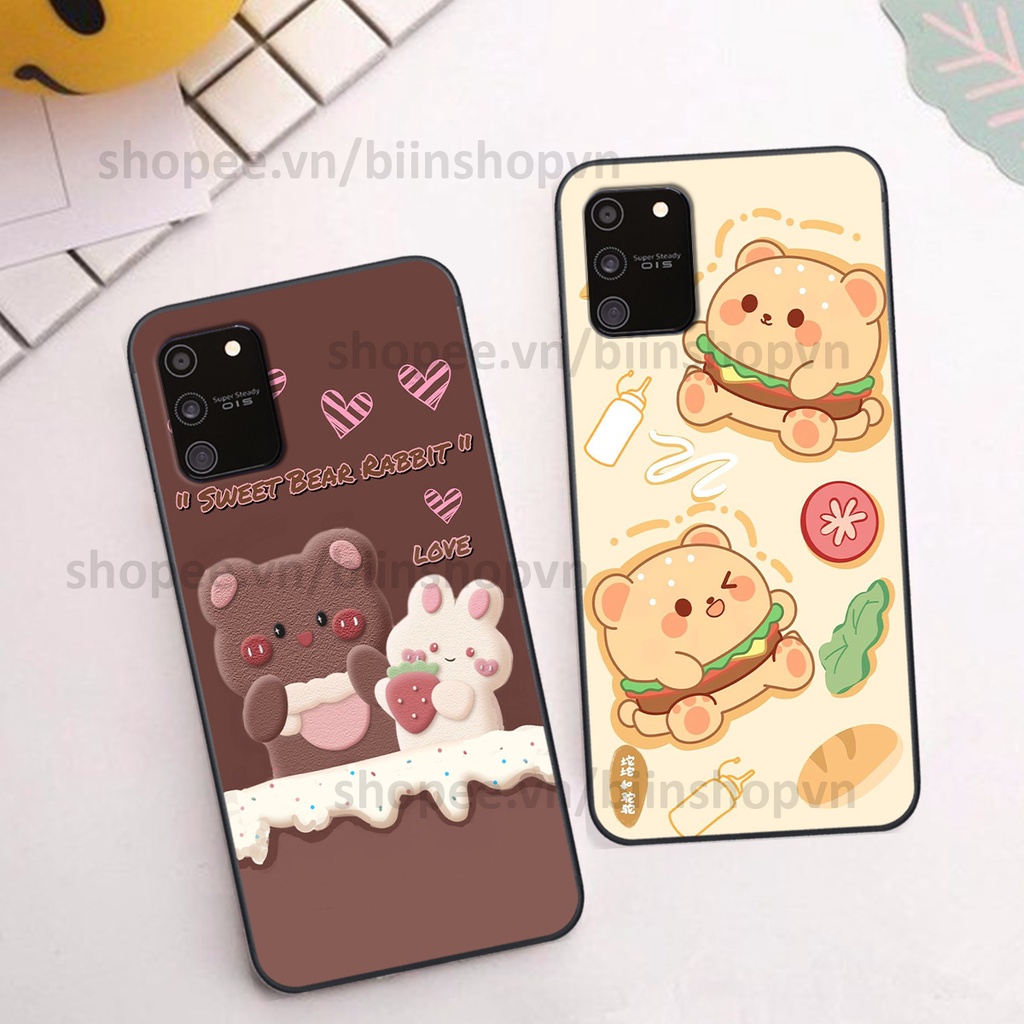Ốp Samsung S10 Lite in hình gấu chocolate kẹo ngọt siêu đẹp siêu xinh