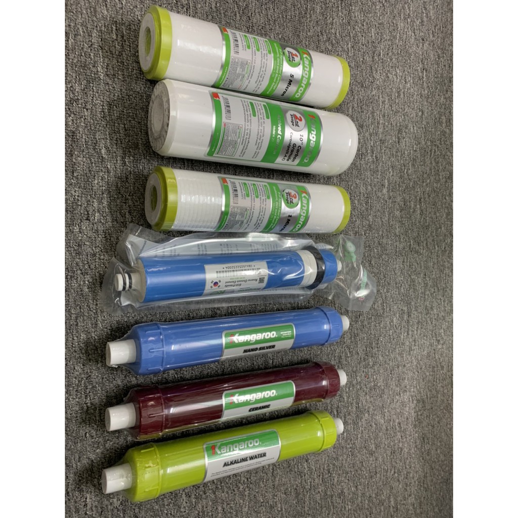 Combo Bộ 8 Lõi Lọc Kangaroo Gồm Số: 1,2,3,4,5,6,7,8 Chuẩn Hãng, Nói Không Với Hàng Nhái Quý Khách Yên Tâm Nhé