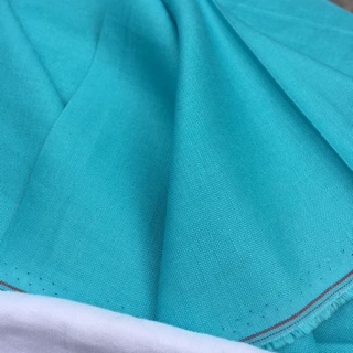 Vải linen ướt màu xanh e!