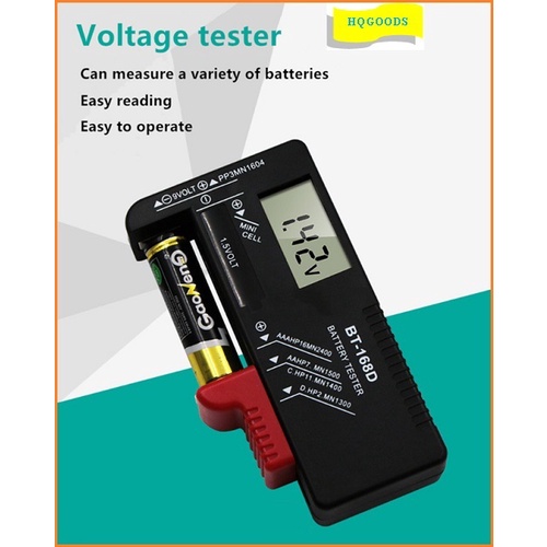 Dụng cụ kiểm tra pin kỹ thuật số LCD thông minh kiểm tra được nhiều loại pin khác nhau