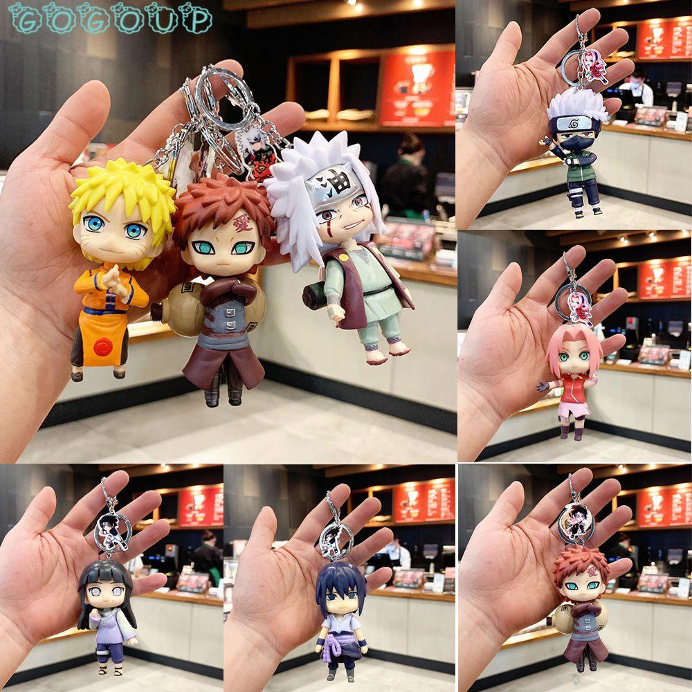 Móc Khóa Hình Nhân Vật Anime Naruto Sasuke 3D Vui Nhộn Độc Đáo Giá Đỡ