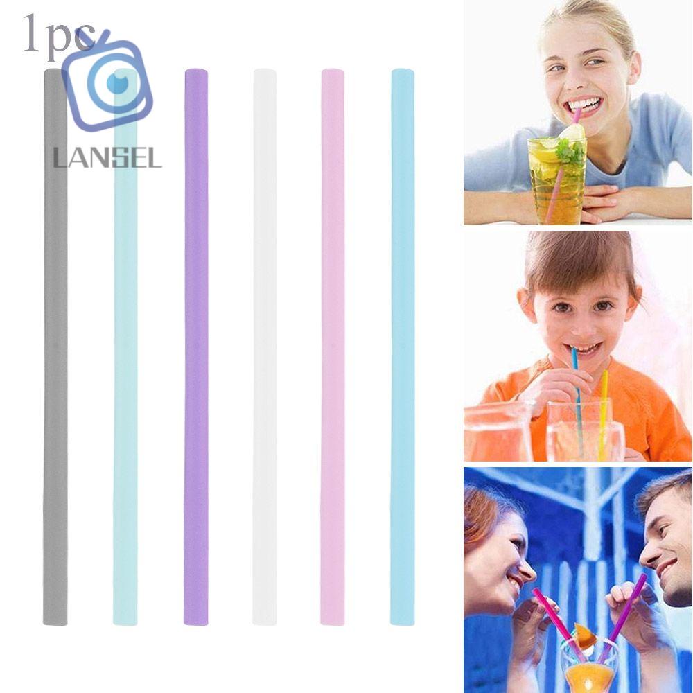 Ống hút silicone tái sử dụng nhiều màu thân thiện với môi trường