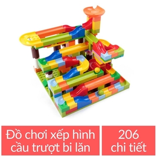 Đồ chơi xếp hình lắp ghép tháp lăn bi 206 chi tiết cho bé mã 53512