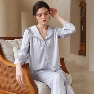 [Big Sale] 🌱Bộ Lụa Mặc Nhà ☘️Đồ Ngủ Pijama Lụa Cao Cấp Siêu Mát Mềm Mịn - ELSA