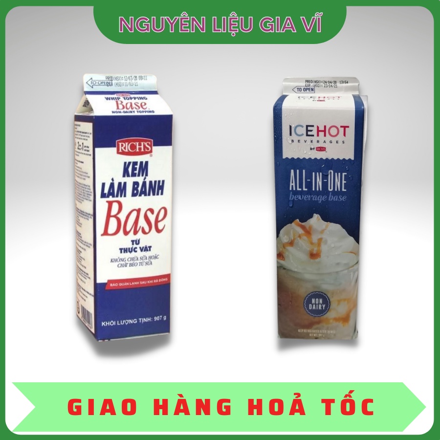 KEM BÉO THỰC VẬT RICH - BASE - ONTOP