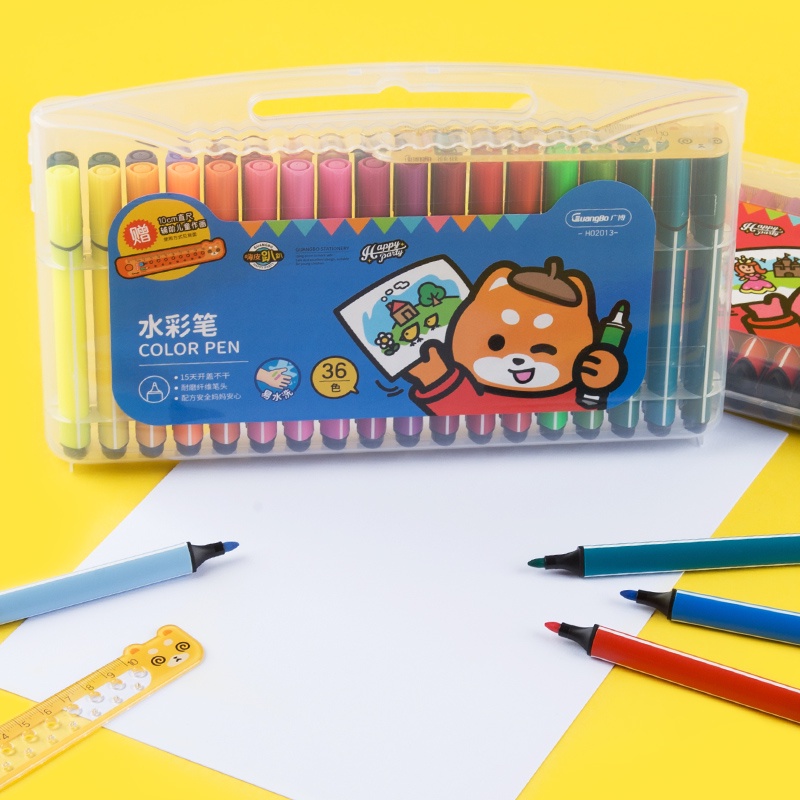 Bút dạ 24/36 màu Happy Party GuangBo H02012/H02013