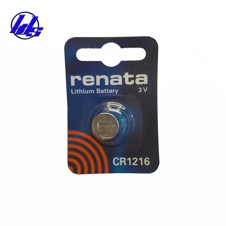 Pin CR1216 Renata lithium 3V chính hãng Renata - Vỉ 1 viên