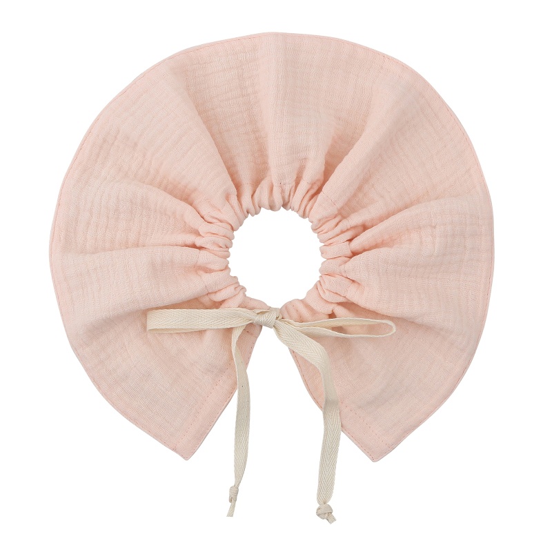 Yếm Ăn Bằng Cotton Màu Trơn Thân Thiện Với Da Cho Bé Sơ Sinh