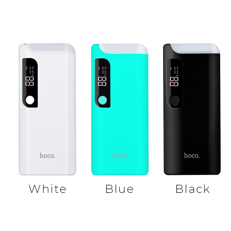 Sạc Dự Phòng Hoco B27 15000mah - Tích Hợp 2 Đèn Pin - BH 1 Năm