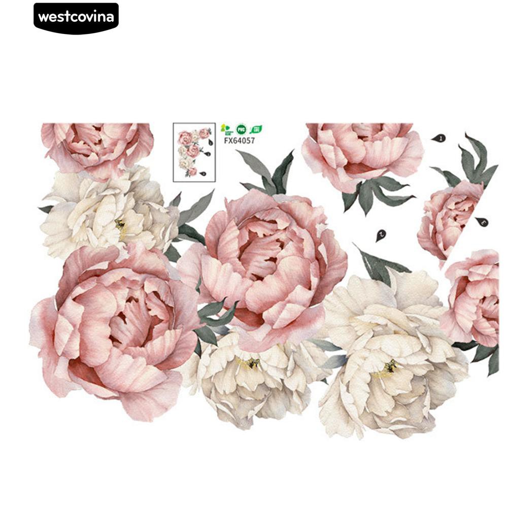 Sticker dán tường hình hoa đào nghệ thuật