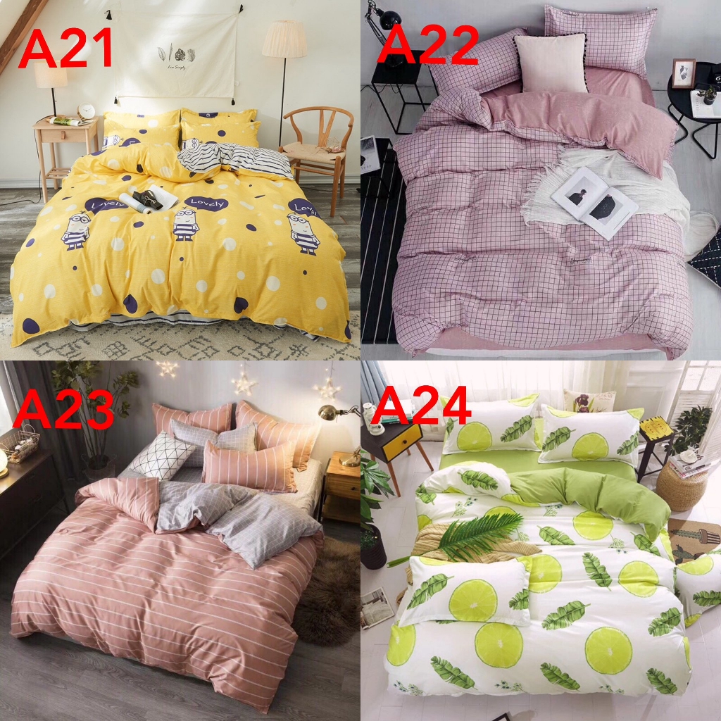 FREESHIPChăn Ga Gối Coton poly hàng nhập khẩu cao cấp.( nhắn tin chọn mẫu)❤️miễn phí bo chun❤️