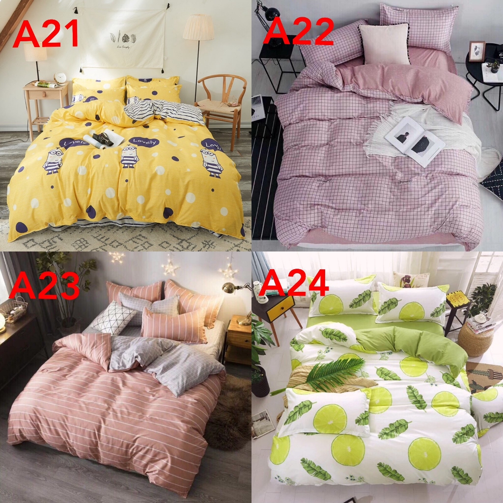 FREESHIPChăn Ga Gối Coton poly hàng nhập khẩu cao cấp.( nhắn tin chọn mẫu)❤️miễn phí bo chun❤️